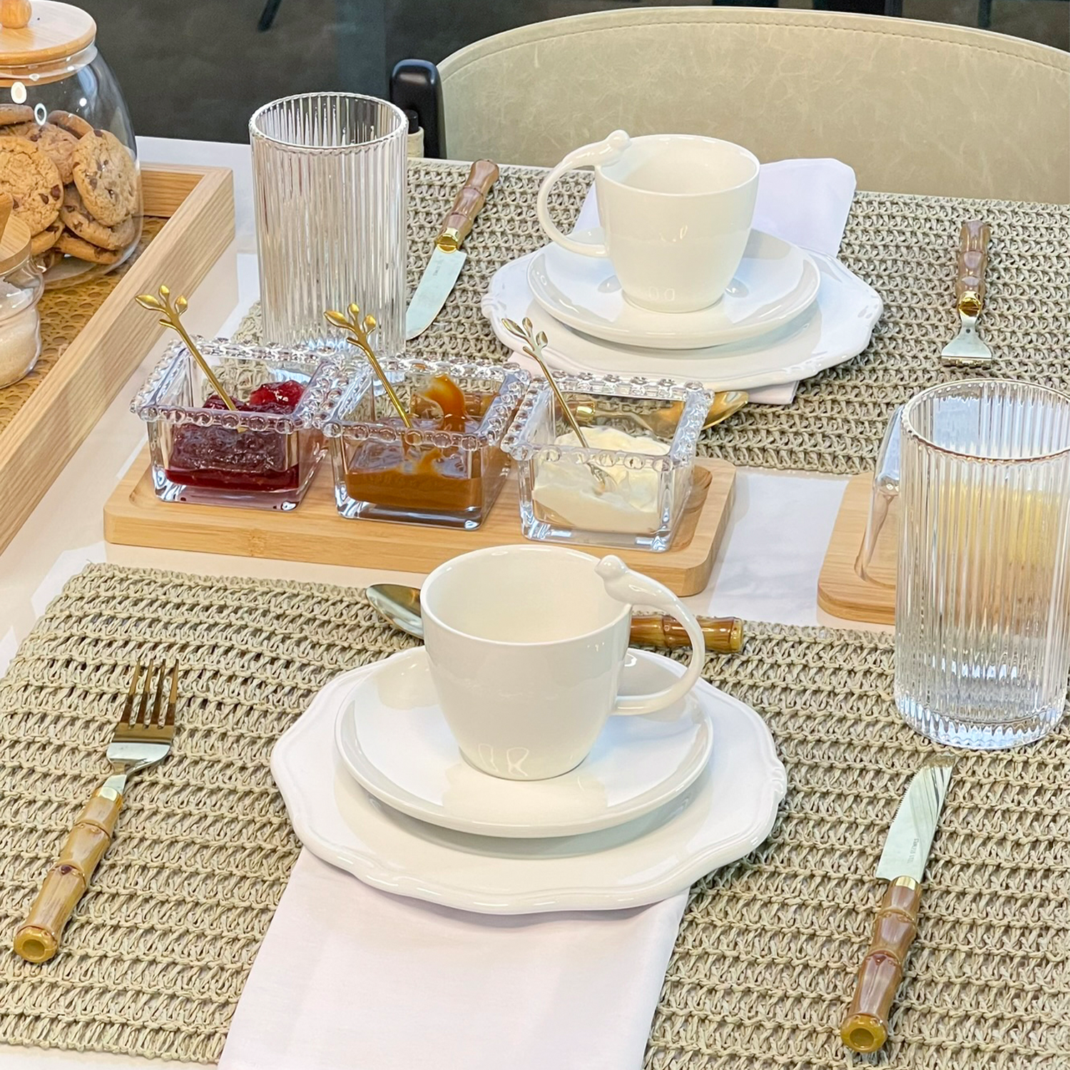 Prato de Sobremesa Algarve Branco 21cm