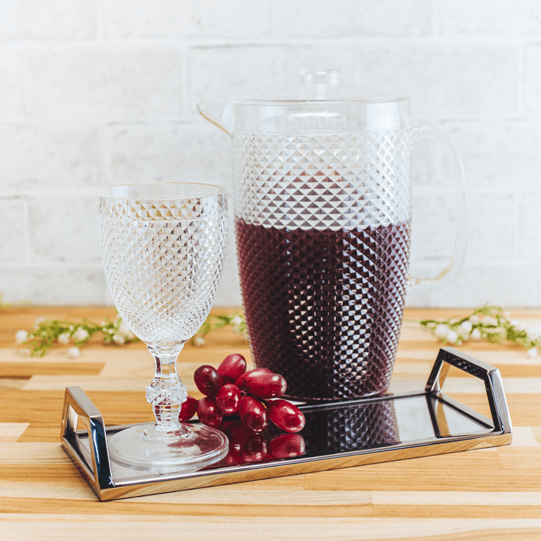 Bandeja Aço Inox com Espelho G - 30 cm