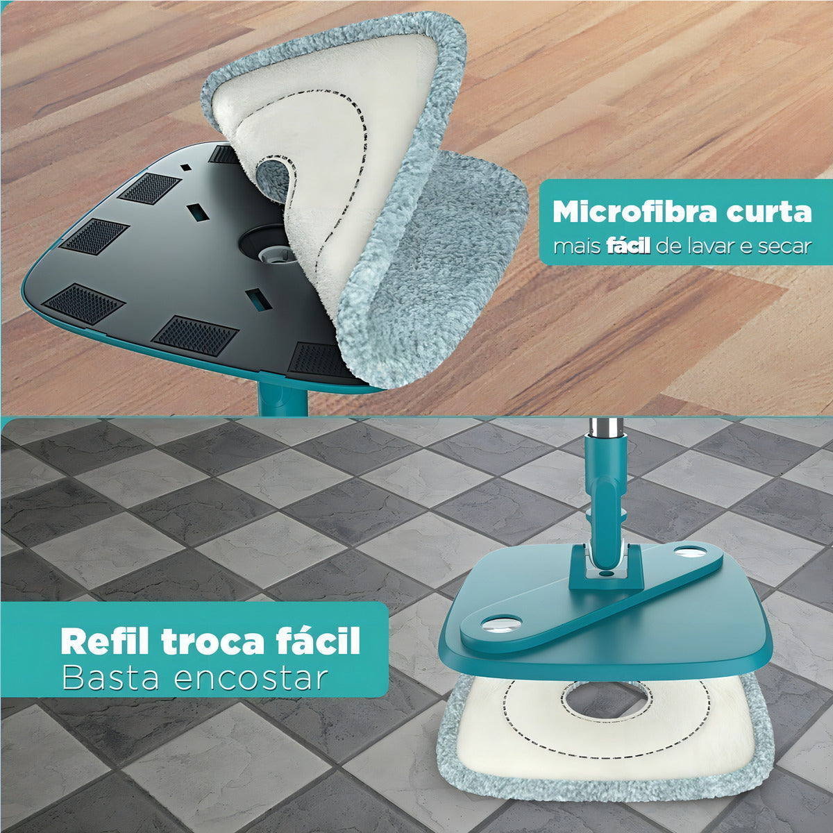 Mop Giratório Água Limpa Flash Limp