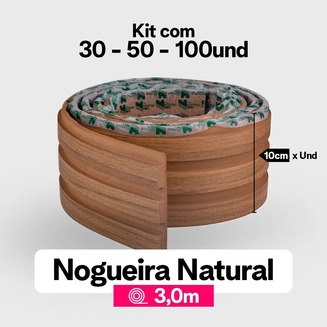 Kit Painel Ripado Autocolante 3M Laminado