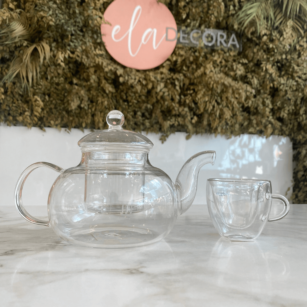 Chaleira de Vidro Borossilicato Resistente ao Calor - 800ml