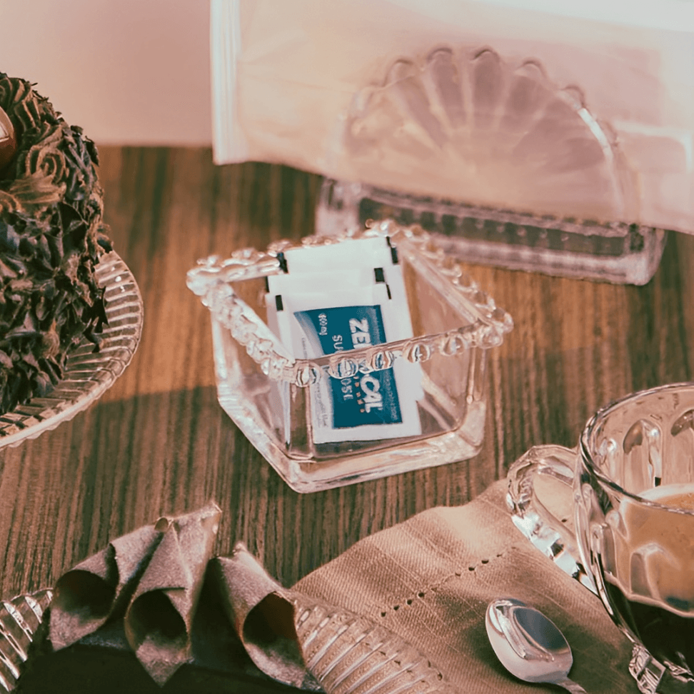 Bowl Quadrado de Cristal Coração Pearl Transparente 8,5cm