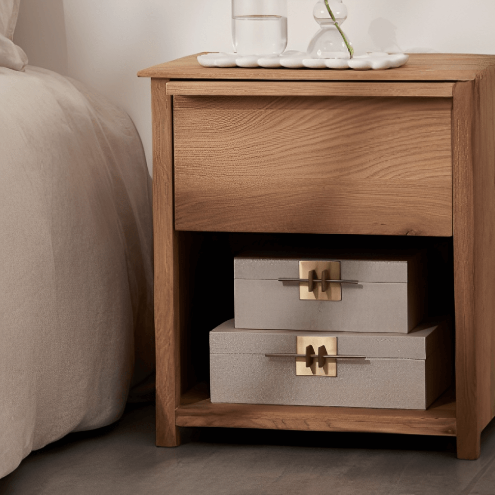 Caixa Decorativa em MDF e PU Cinza 25,5cm P