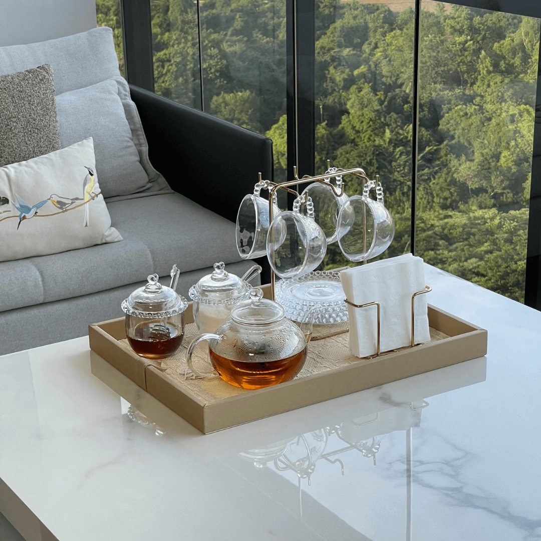 Chaleira de Vidro Borossilicato Resistente ao Calor - 800ml