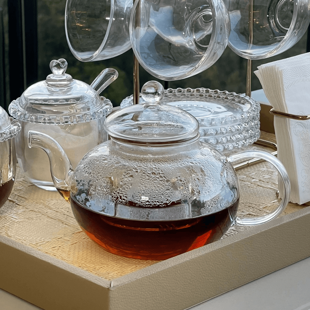 Chaleira de Vidro Borossilicato Resistente ao Calor - 800ml