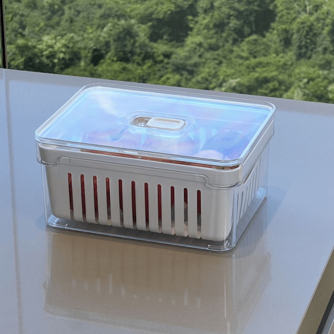 Organizador de Geladeira Clear Fresh com Cesto 2,2 Litros