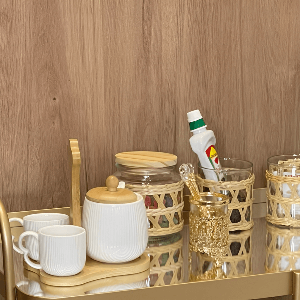 Conjunto Suporte, Xicara e Açucareiro Oasis 4 Peças