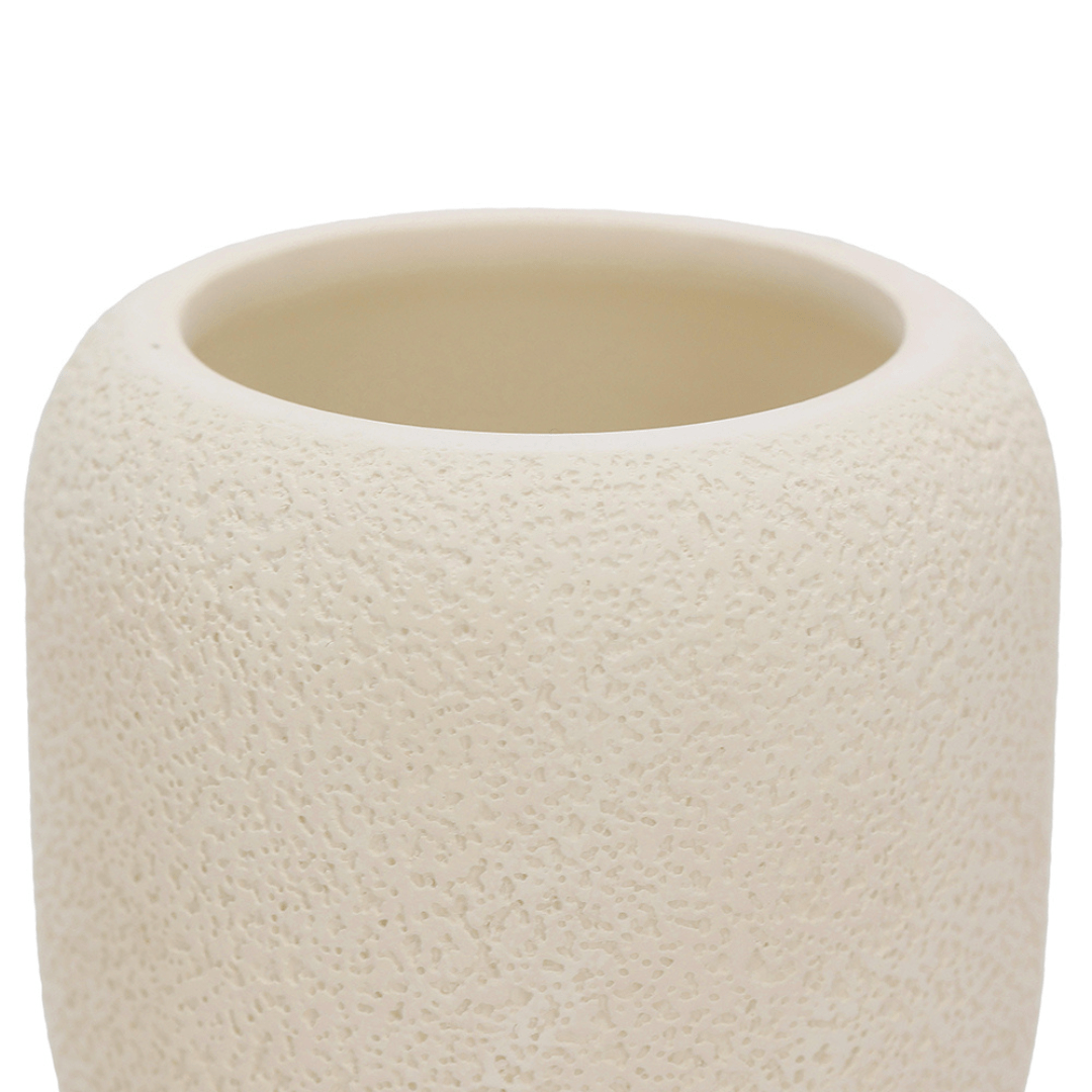 Copo Multiuso Porta Objetos em Cimento Bege 9cm