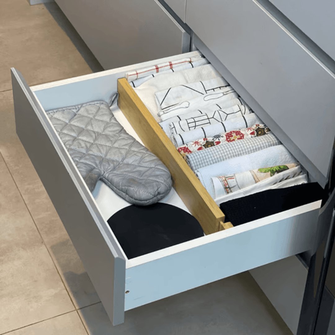 Divisória de Gavetas Ajustável Keep de Bambu 56cm