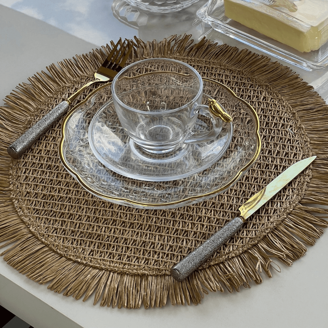 Jogo de 4 Xícaras de Chá com Pires Golden Bird - 180ml