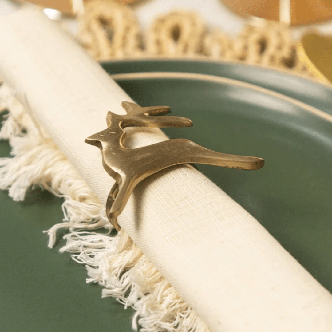 Guardanapo Avulso Coloratta com Franjas Natural 45cm