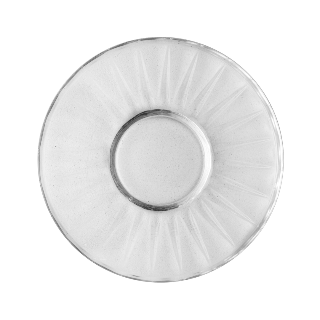 Jogo 2 Xícaras de Café com Pires Radial em Cristal Fio de Ouro 70ml