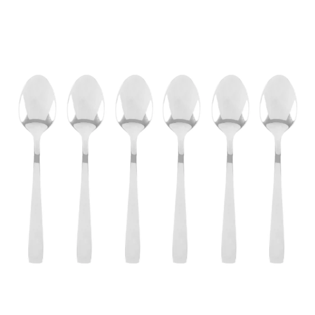 Jogo 6 Colheres para Café Berna em Aço Inox 11cm