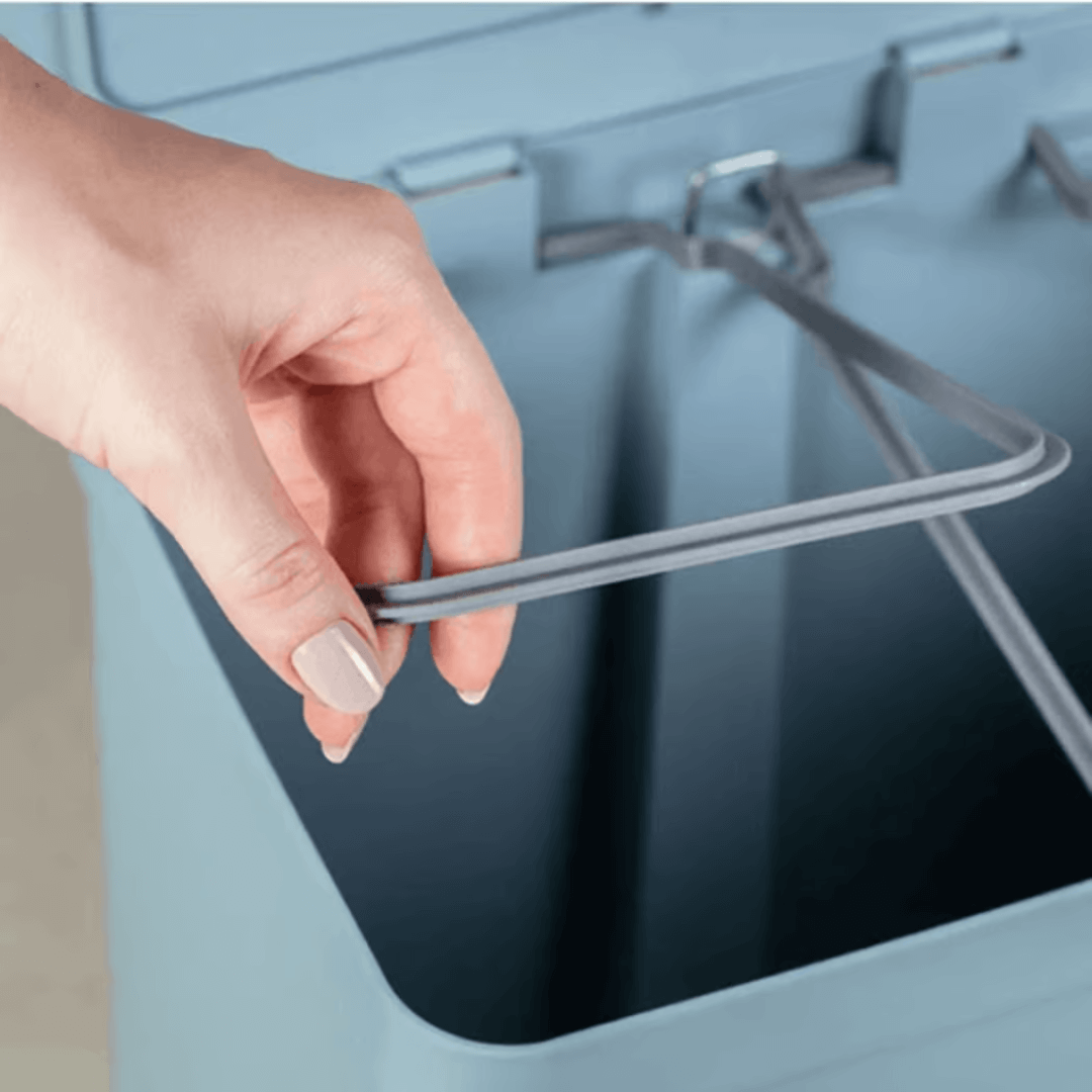 Lixeira de Pedal Trium Duplo Compartimento Branco 20 Litros