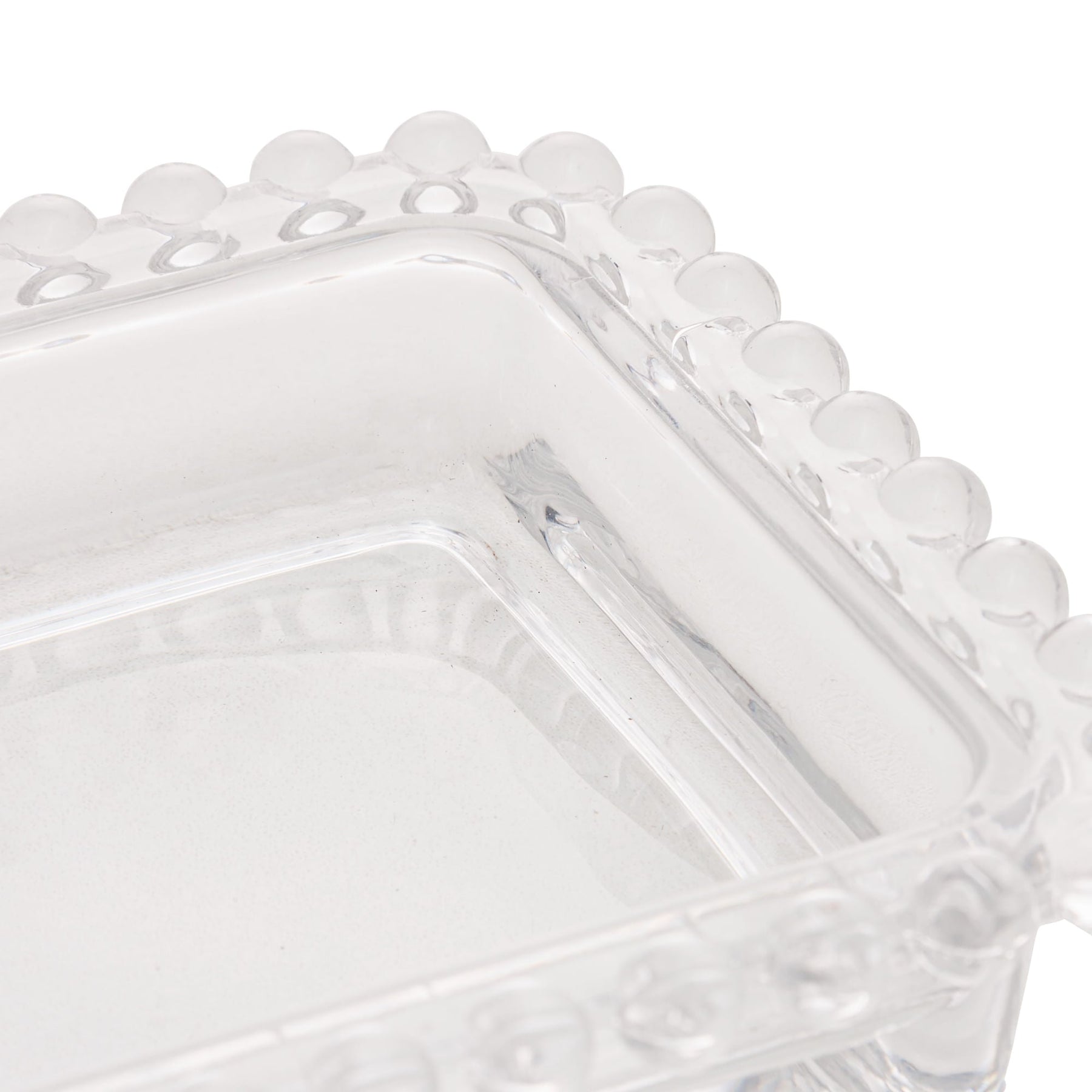 Manteigueira Cristal de Chumbo com Tampa Pearl 17cm x 10,5cm x 10cm