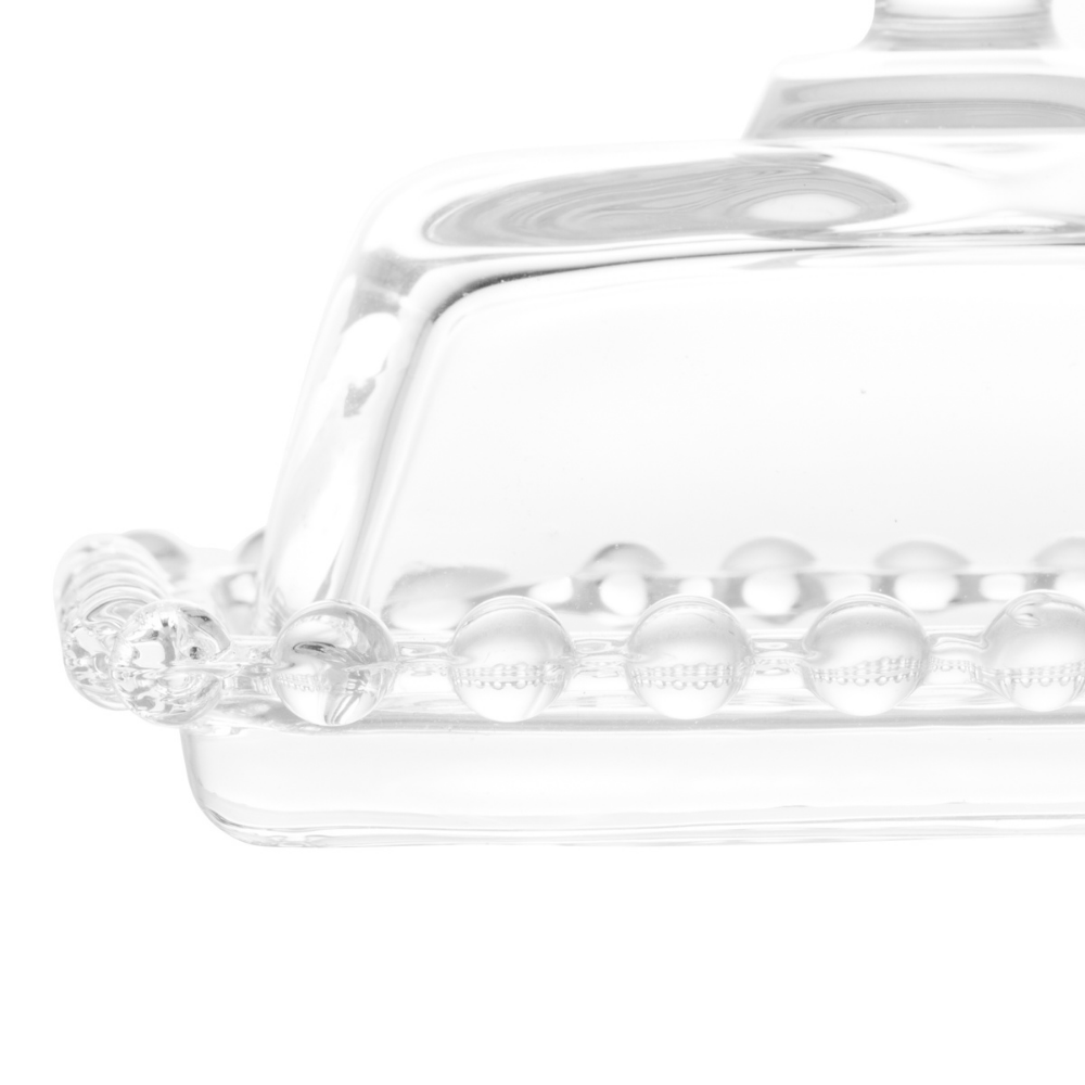 Manteigueira Cristal Pearl Bolinha - 11 cm