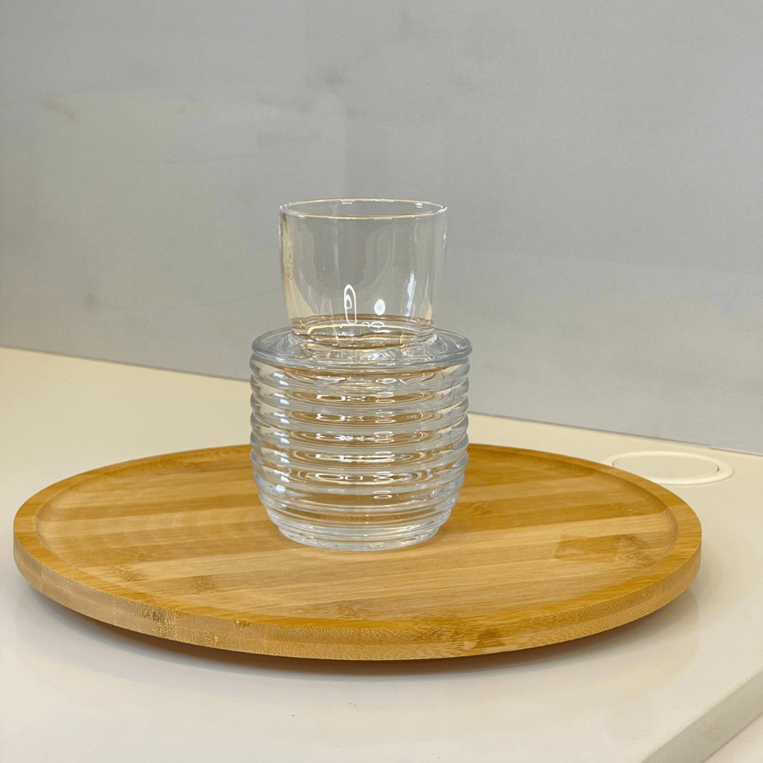 Manteigueira Francesa Colmeia de Vidro 10,5cm