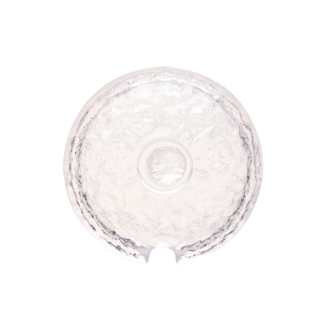 Meleira de Cristal Martelado com Colher e Tampa com Fio de Ouro Petra