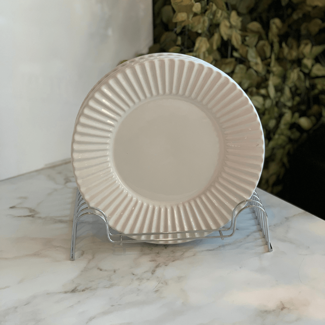 Organizador de Pratos 12 Posições 21,5cm Cromado