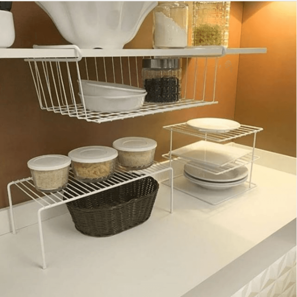 Organizador Para Armário Grande Branco 42cm