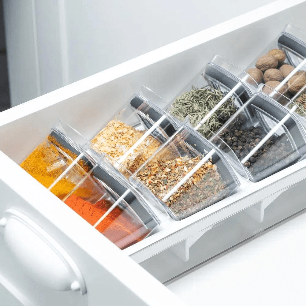 Organizador para Temperos Clear Natura 9 Peças
