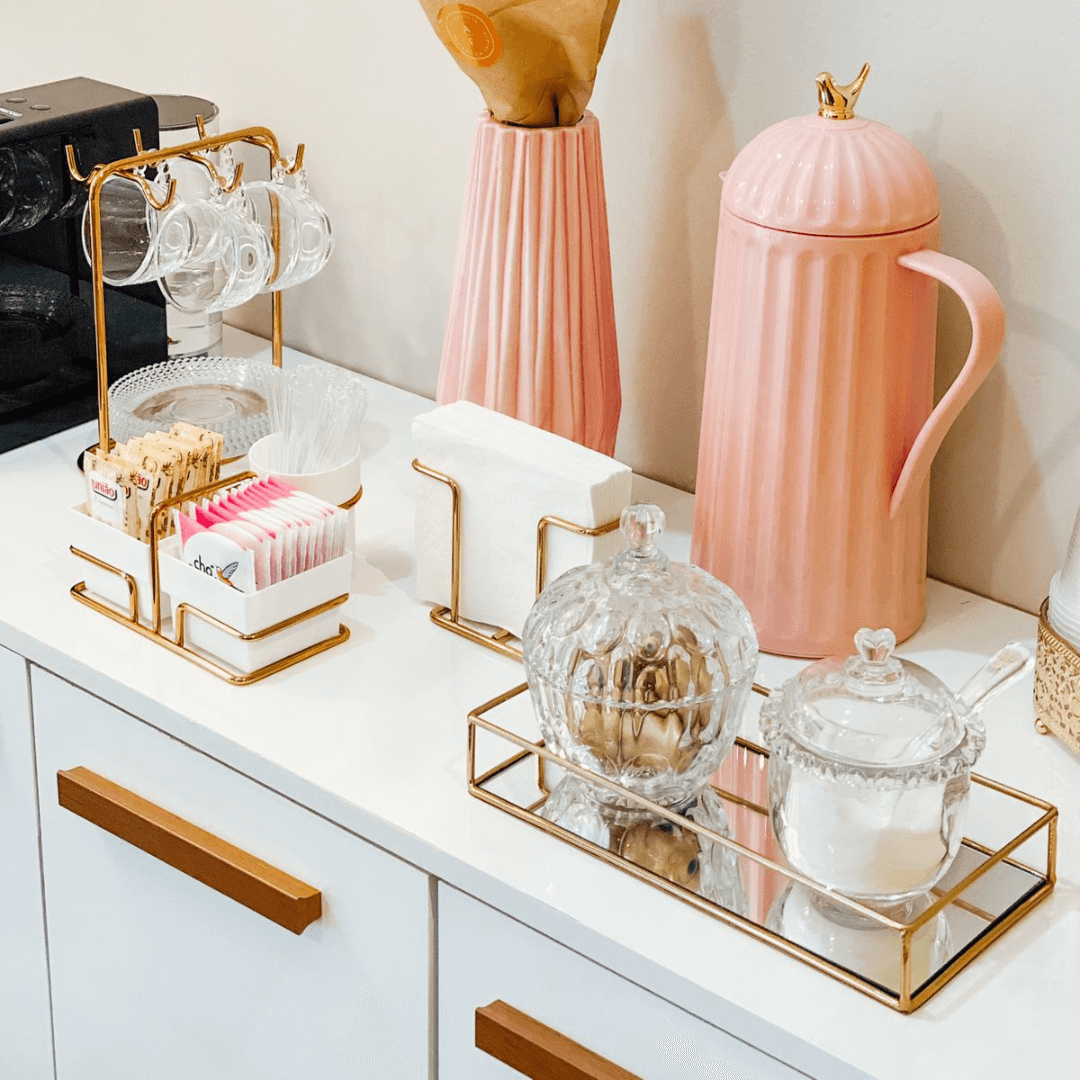 Porta Guardanapos Rose Gold