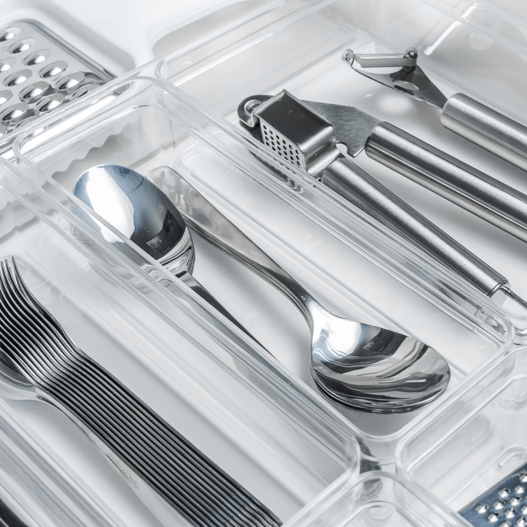 Organizador Encaixa Retangular Transparente 21,9cm