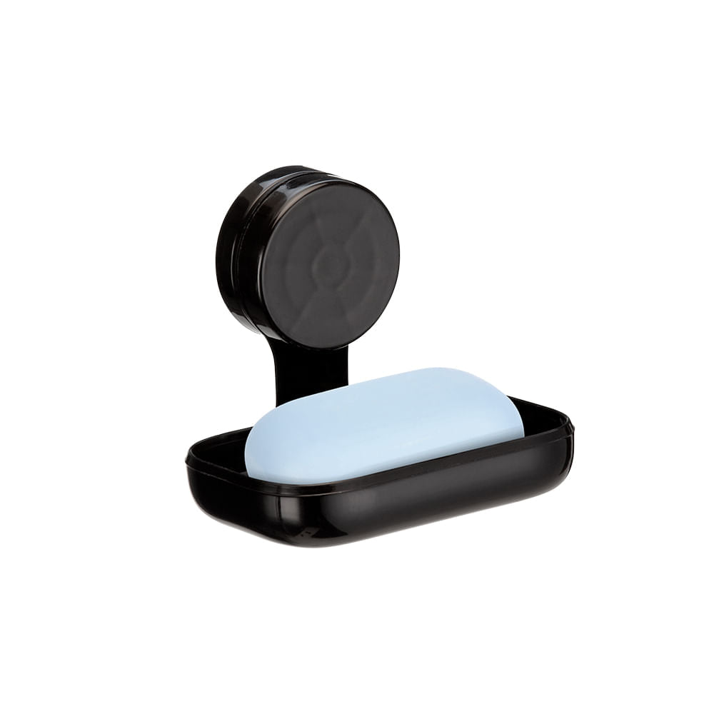 Saboneteira Plástica Dupla Face 3M Preto