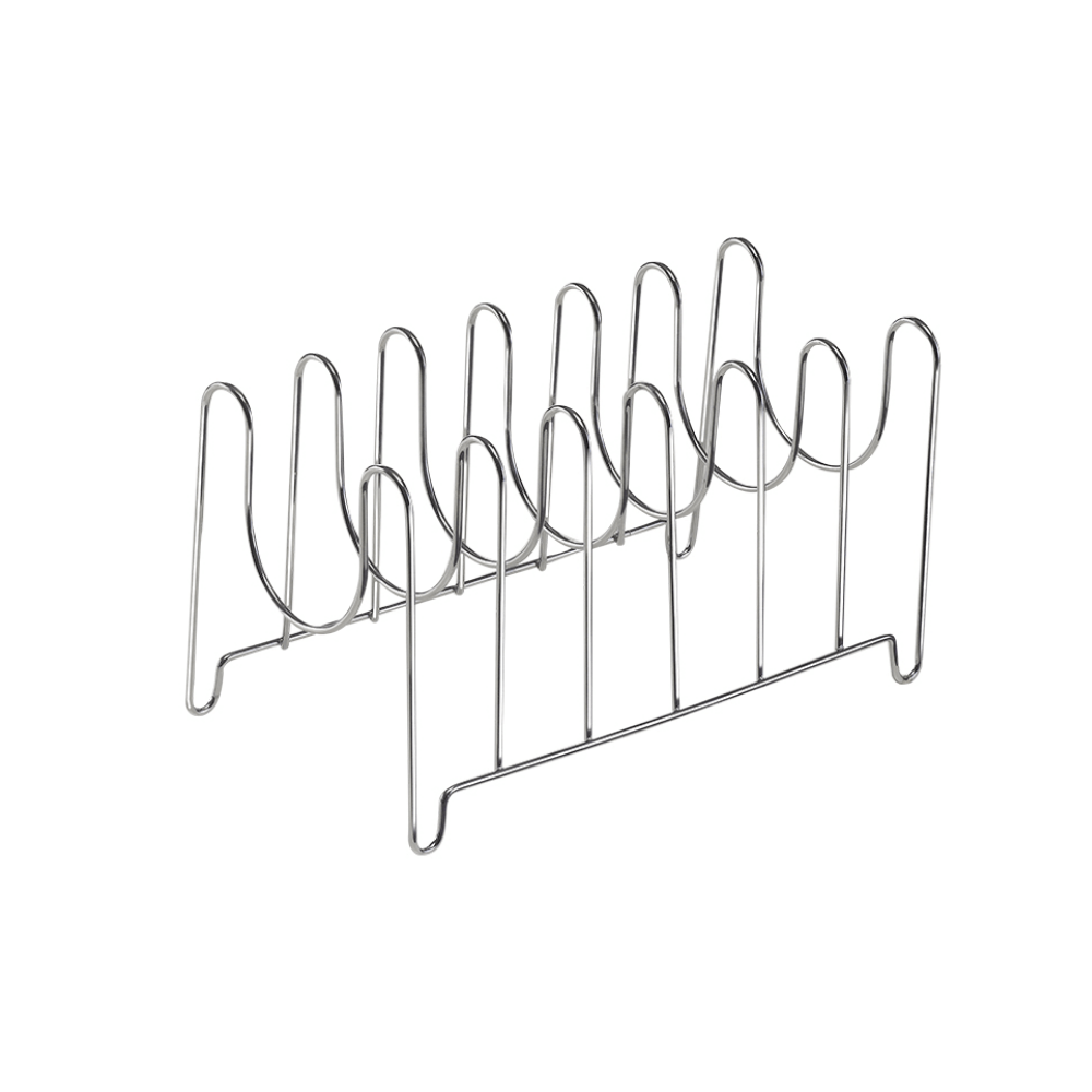 Suporte Organizador De Tampas De Apoiar Armário Cromado