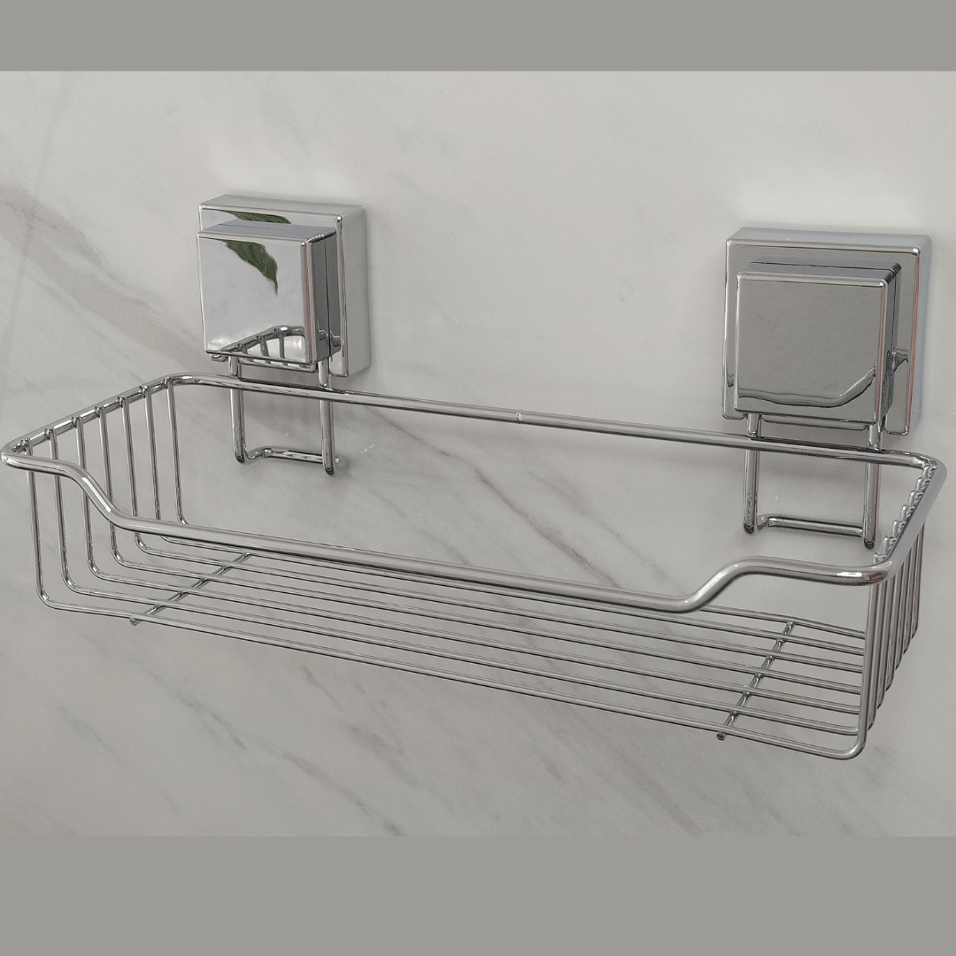 Suporte para Shampoo Aço Inox com Fixação por Ventosas