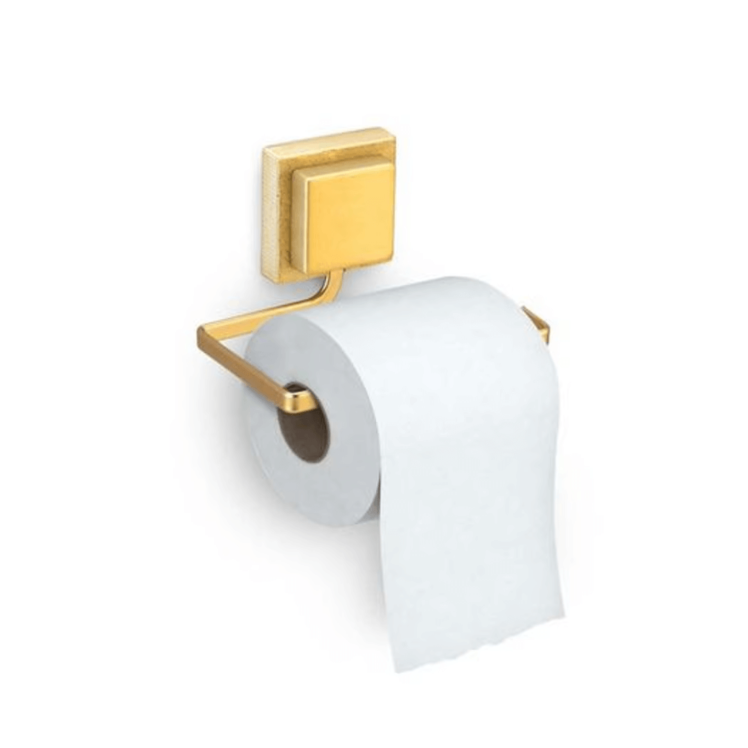 Suporte Porta Papel Higienico de Piatina 3M Dourado Fosco