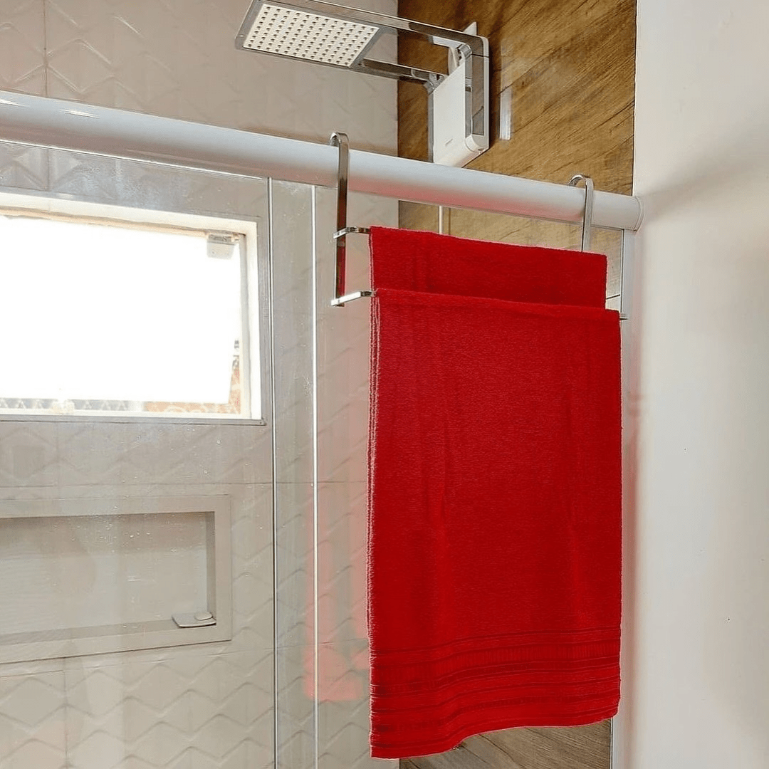 Toalheiro de Box Porta Toalha 45cm Cromado