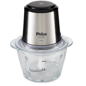 Processador Philco Inox Glass 1,2L 350W Função Pulsar PPS01I