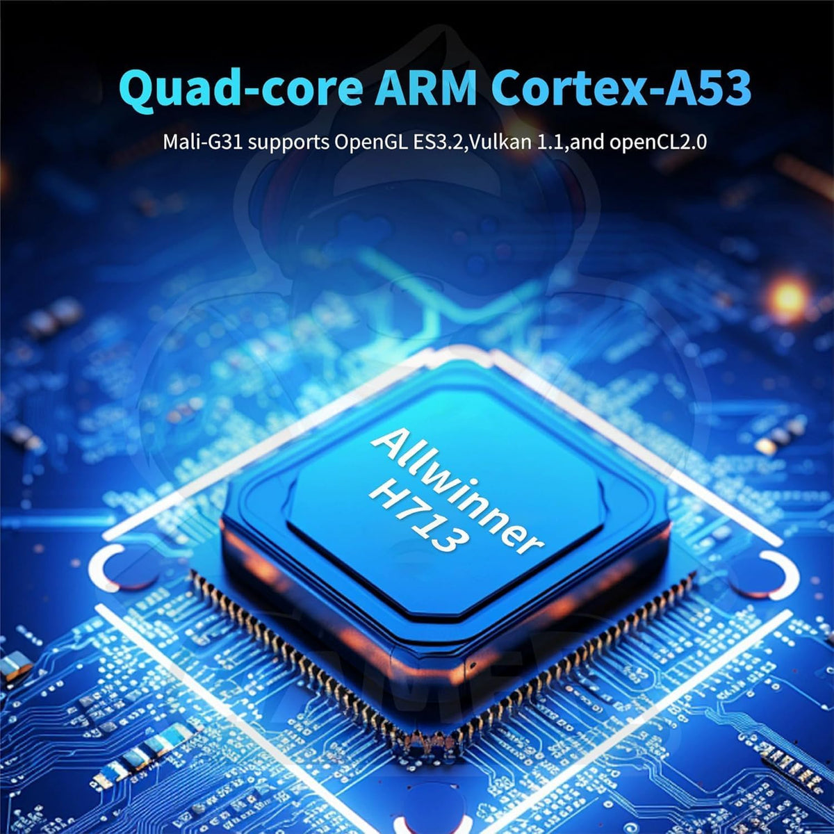 Projetor Hcs350 4k Pro + Game Com 2 Controles Sem Fio Branco