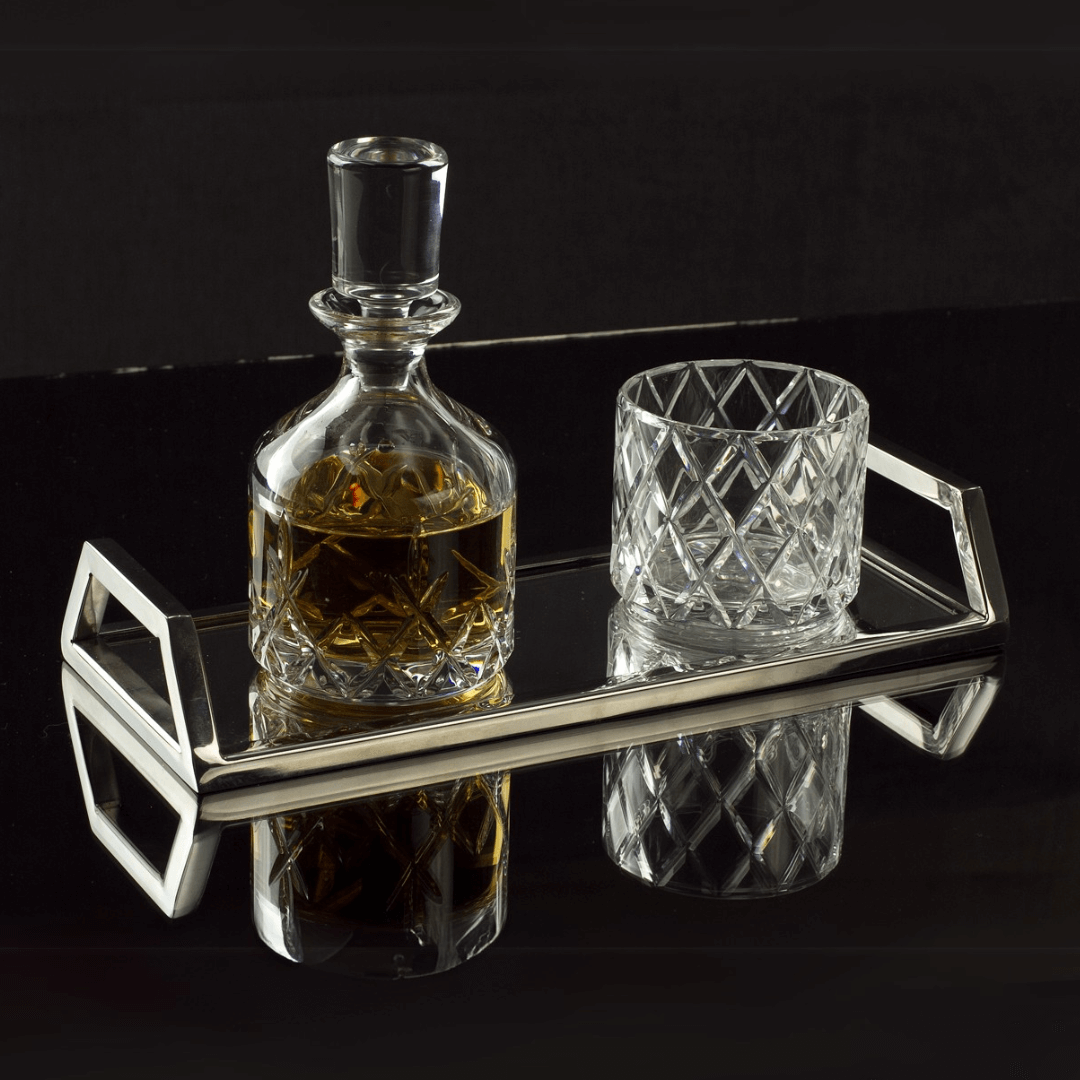 Bandeja Aço Inox com Espelho G - 30 cm