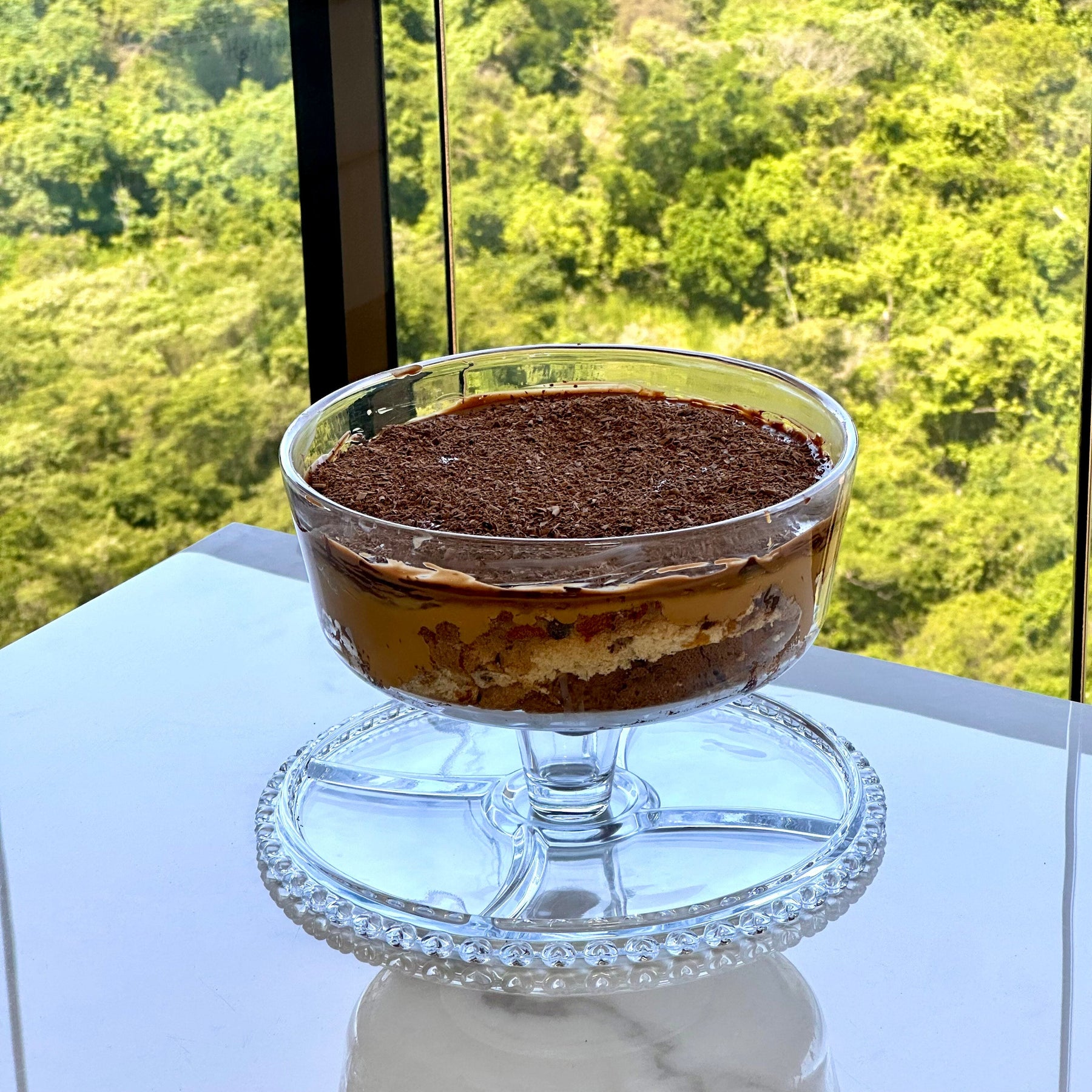 Prato para Bolo Boleira Petisqueira de Cristal Coração 25,5cm