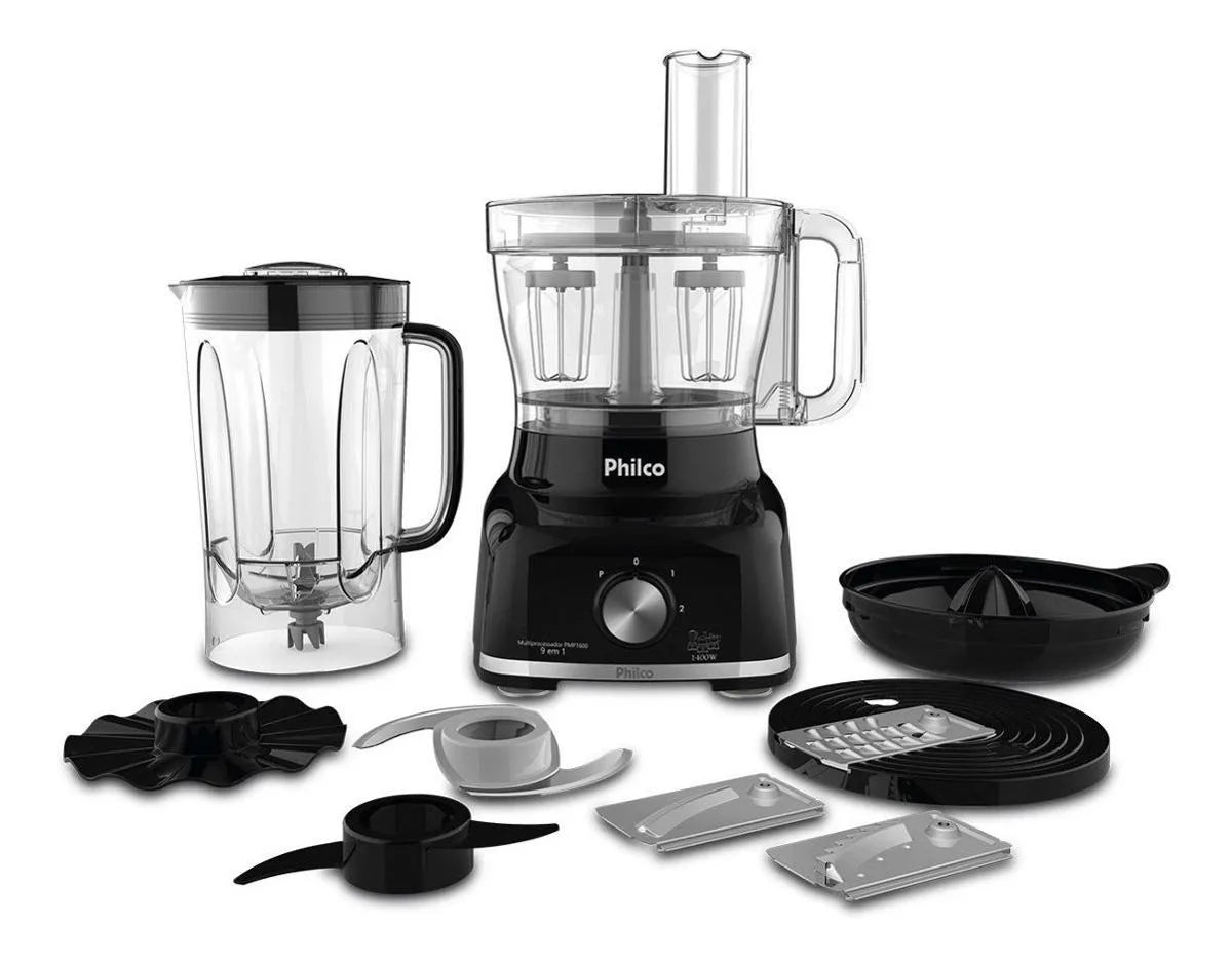 Multiprocessador de Alimentos Philco 1700W 9 em 1