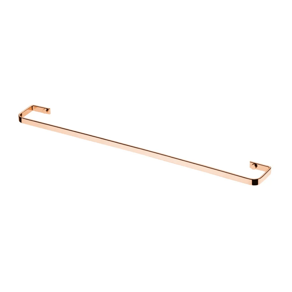Toalheiro Porta Toalha 60 cm Aço Piatina Rose Gold