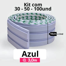 Kit Painel Ripado Autocolante 3M Laminado