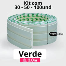 Kit Painel Ripado Autocolante 3M Laminado