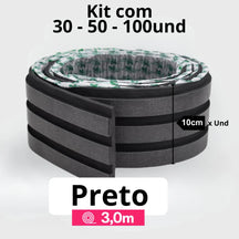 Kit Painel Ripado Autocolante 3M Laminado