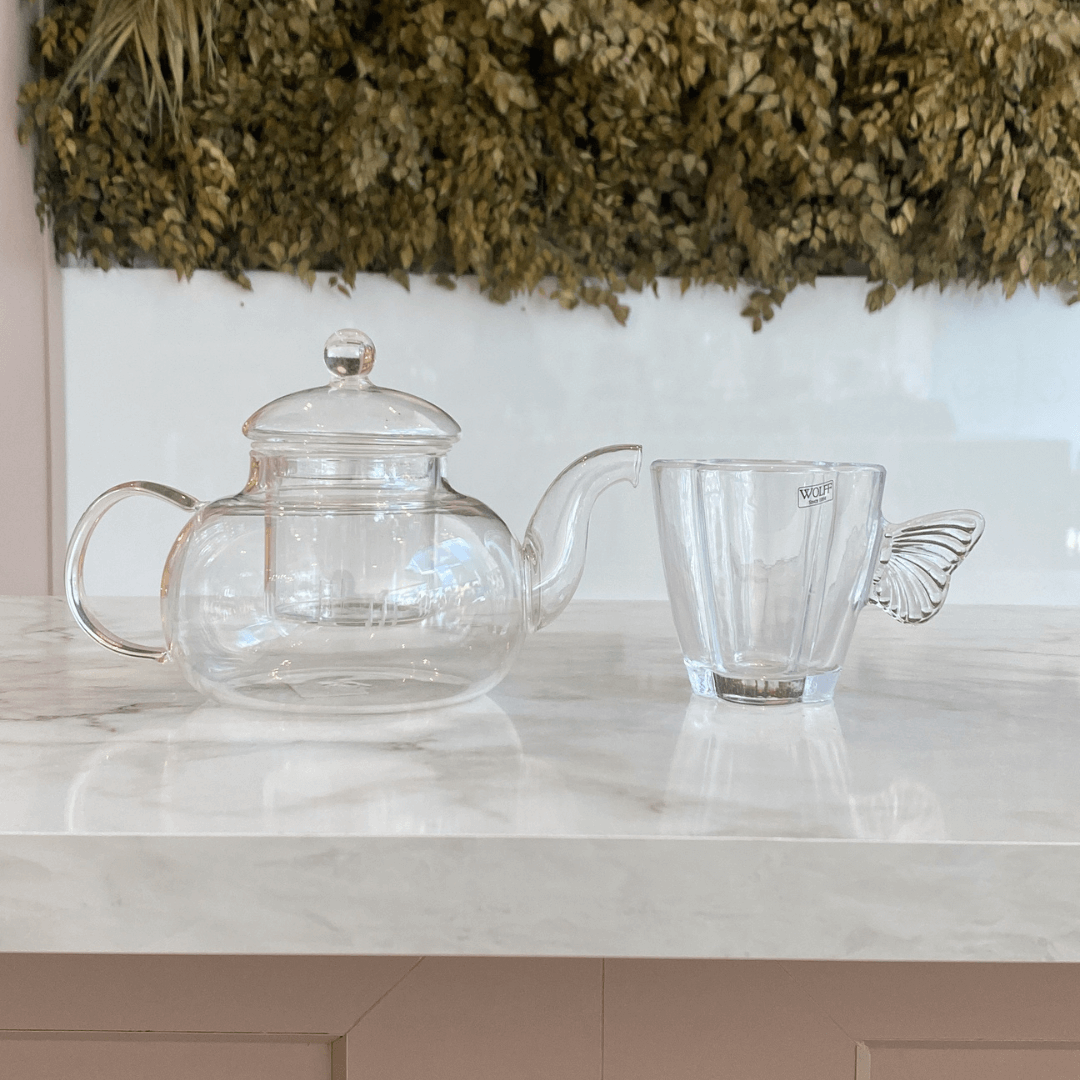 Chaleira de Vidro Borossilicato Resistente ao Calor - 800ml