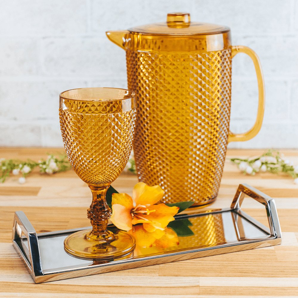 Bandeja Aço Inox com Espelho G - 30 cm