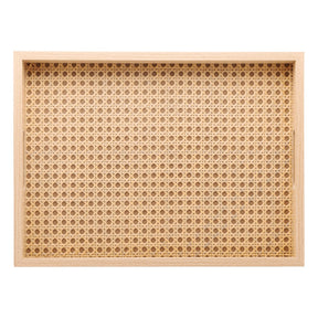 Bandeja Retangular em MDF e Trelica 40cm