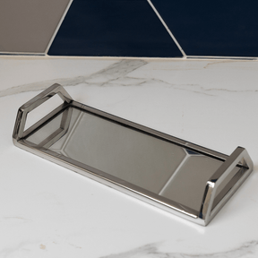 Bandeja Aço Inox com Espelho G - 30 cm