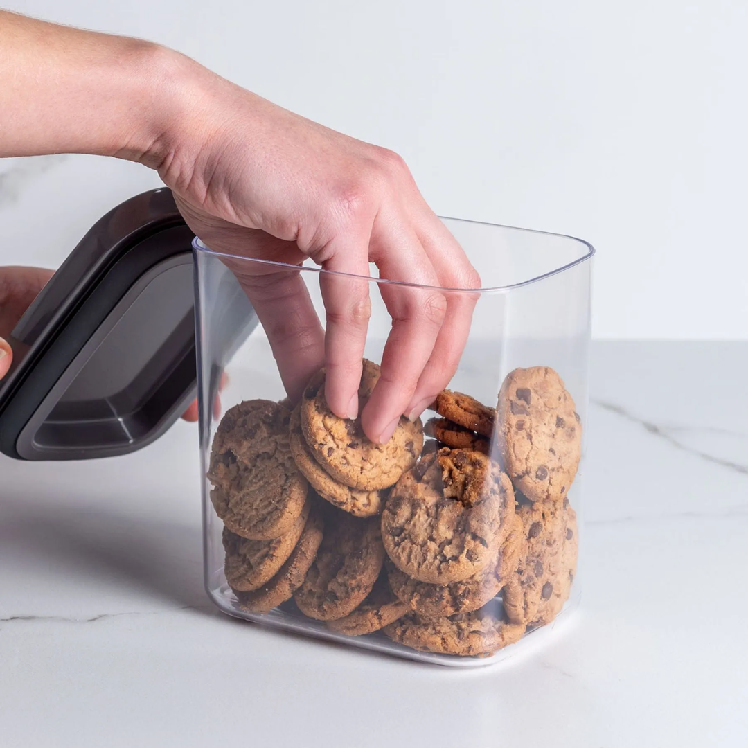 Porta Mantimento Retangular Tampa Hermética Natural Block 1,5L