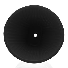 Bule com Tampa e Suporte para Filtro em Cerâmica Preta 600ml