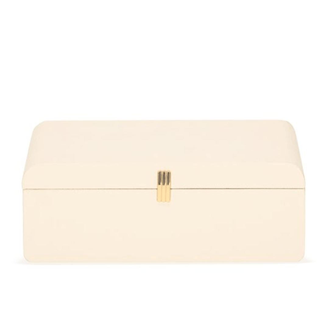 Caixa em MDF Revestido com PU Branco 28cm