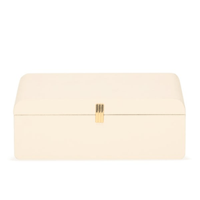 Caixa em MDF Revestido com PU Branco 28cm