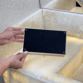 Caixa em Vidro com Metal 21cm P